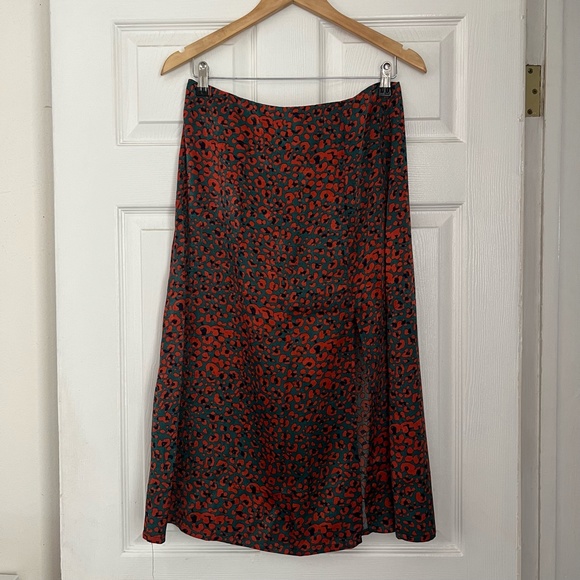 Nasty Gal Animal Print Midi Slip Skirt - Picture 2 of 5